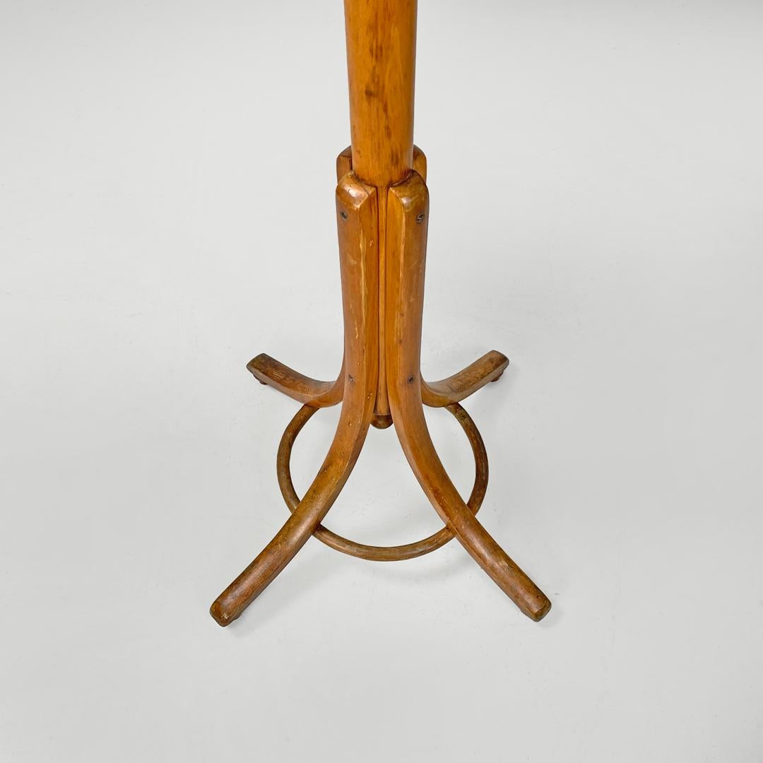 Appendiabiti da terra in legno Art Nouveau austriaco di Thonet, inizio '900 in vendita 8