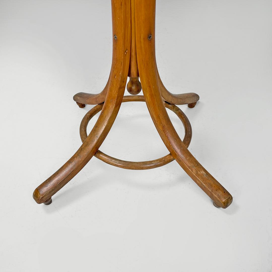 Appendiabiti da terra in legno Art Nouveau austriaco di Thonet, inizio '900 in vendita 9