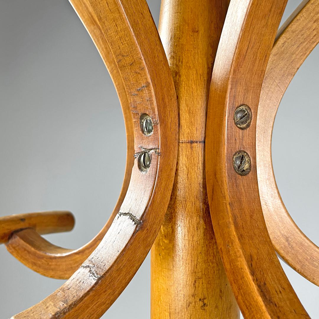 Appendiabiti da terra in legno Art Nouveau austriaco di Thonet, inizio '900 in vendita 1