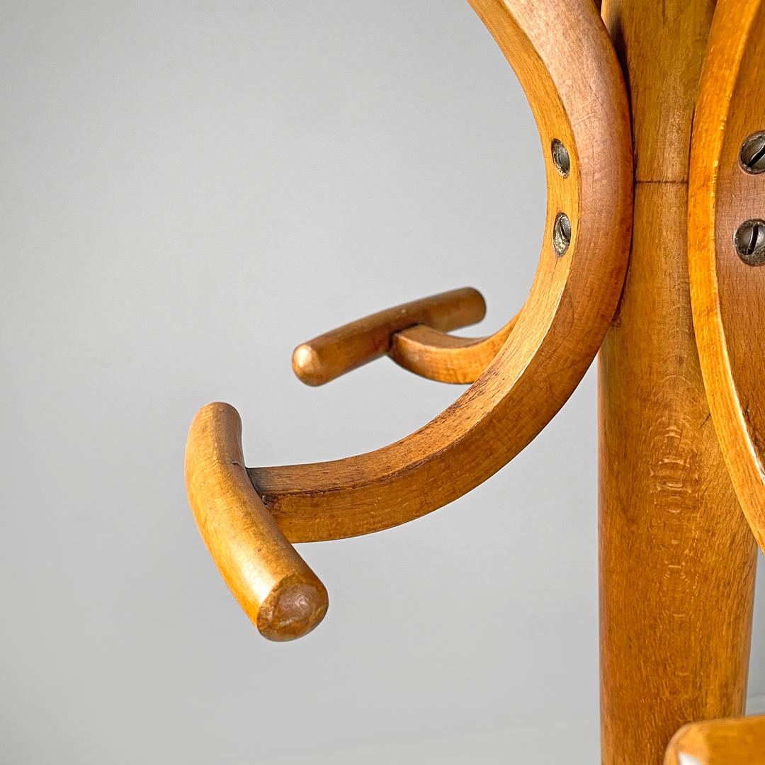 Appendiabiti da terra in legno Art Nouveau austriaco di Thonet, inizio '900 in vendita 3