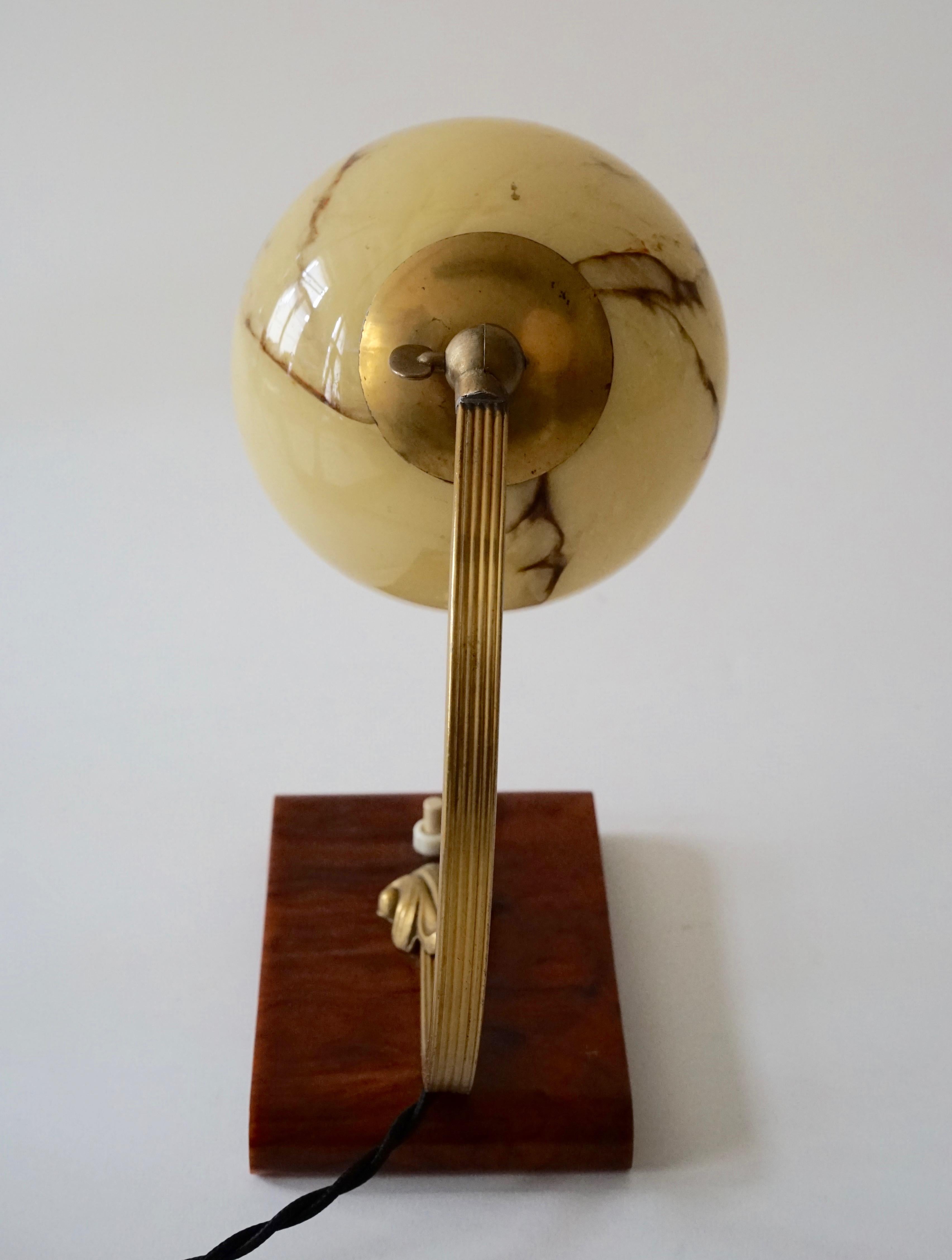 Austrian, Artdeco, Bedside Table Lamp, Was Made in the 1920 For Sale 1