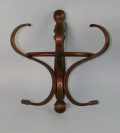 Austrian Bentwood Wall Coat Rack