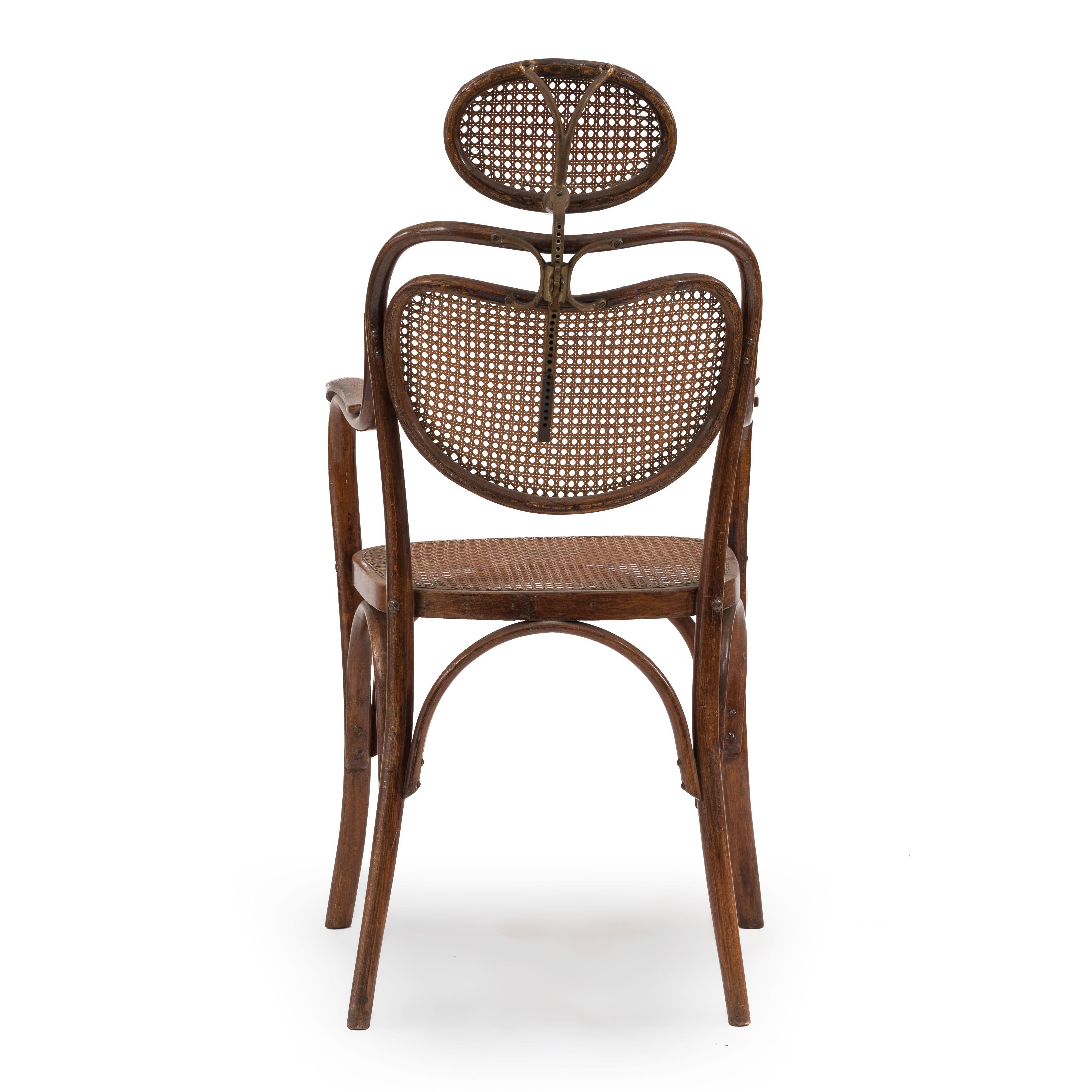 19th Century Austrian Bentwood Barbers Chair For Sale