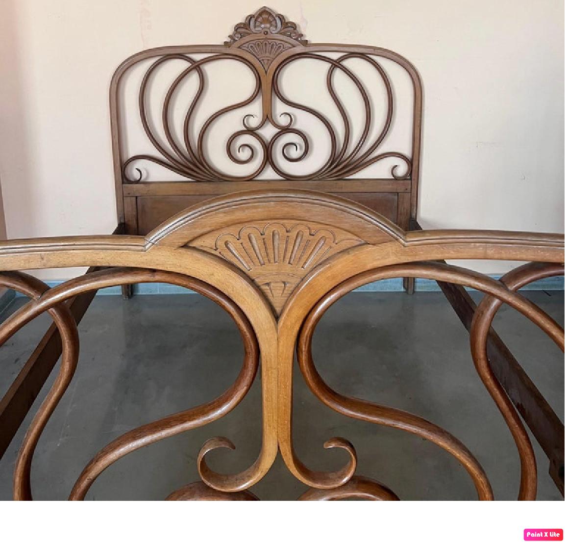 20ième siècle Lit royal autrichien de Jacob & Josef Kohn, 1900 en vente