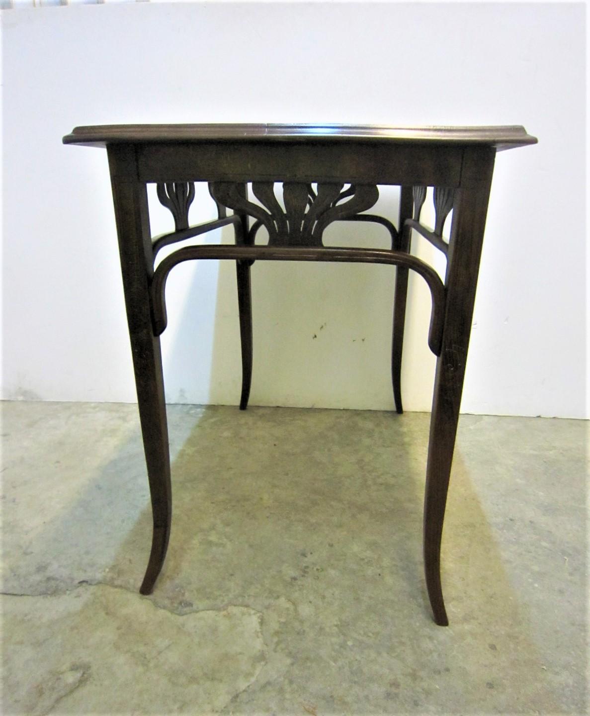 Austrian Bentwood Small, Rectangular Table by Jacob & Josef Kohn In Good Condition In New York City, NY