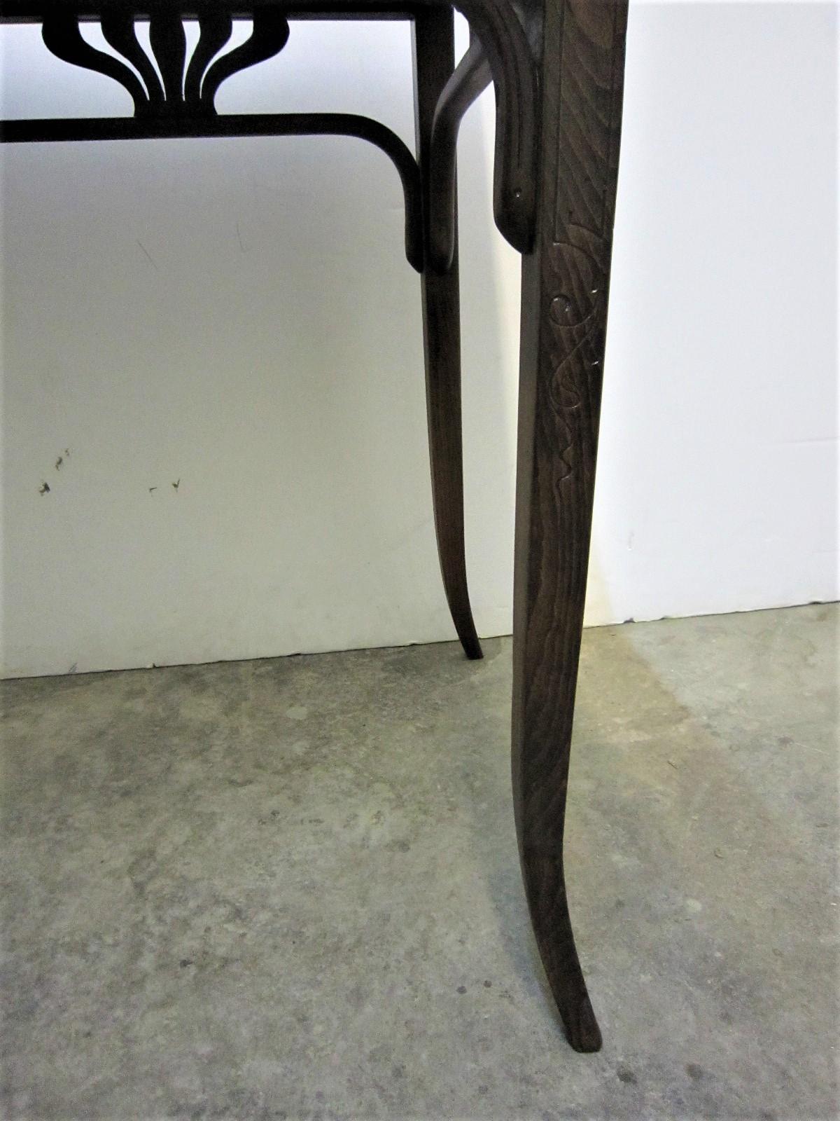 Austrian Bentwood Small, Rectangular Table by Jacob & Josef Kohn 3