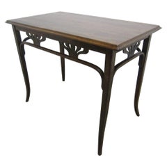 Petite table rectangulaire en bois de bentwood autrichien par Jacob & Josef Kohn