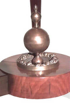 Runder österreichischer Biedermeier-Mitteltisch aus Kirschbaumholz