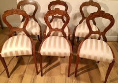 Austrian Biedermeier 6 Chairs Set 1820 Danhauser