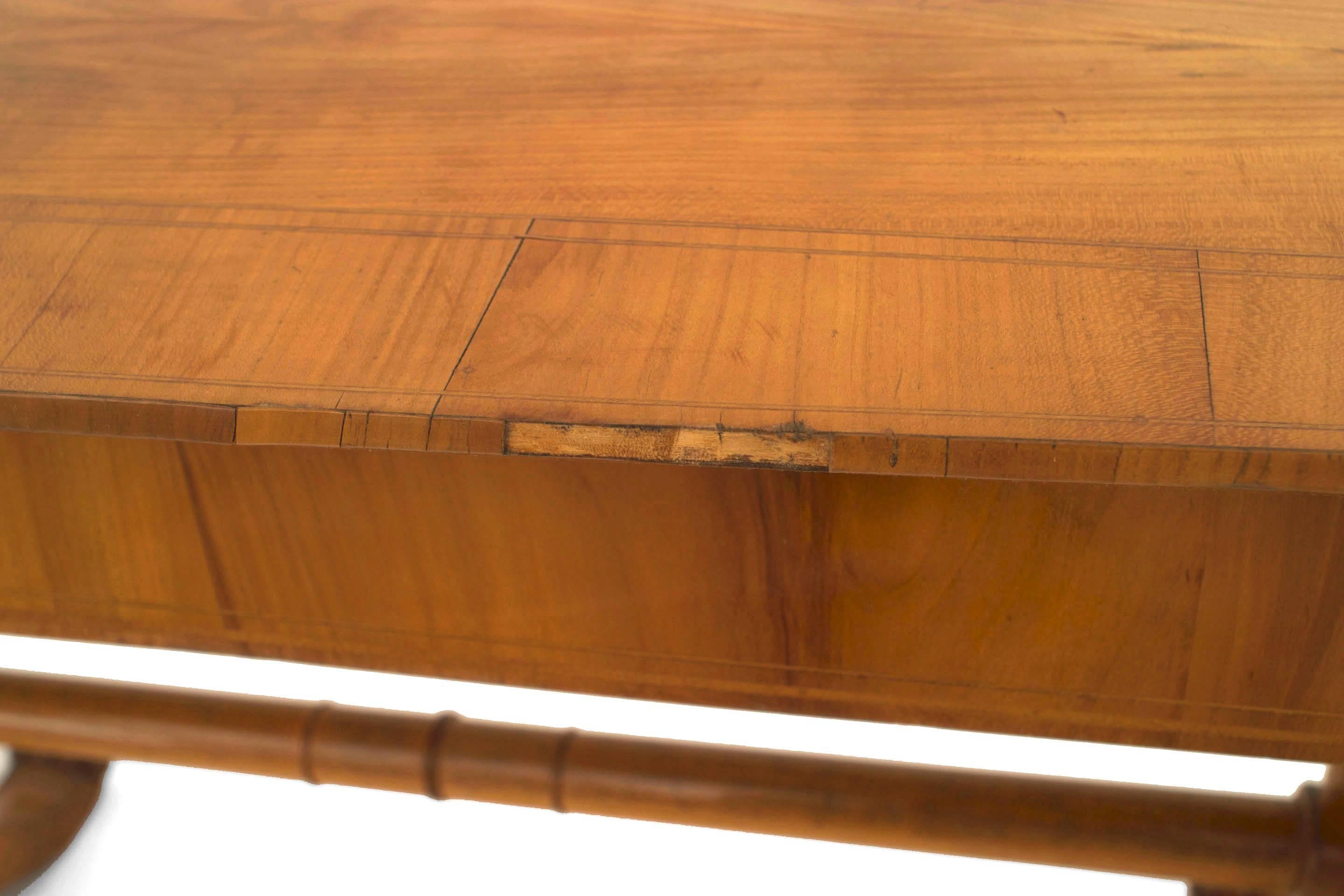 Austrian Biedermeier Cherrywood Table Desk For Sale 1