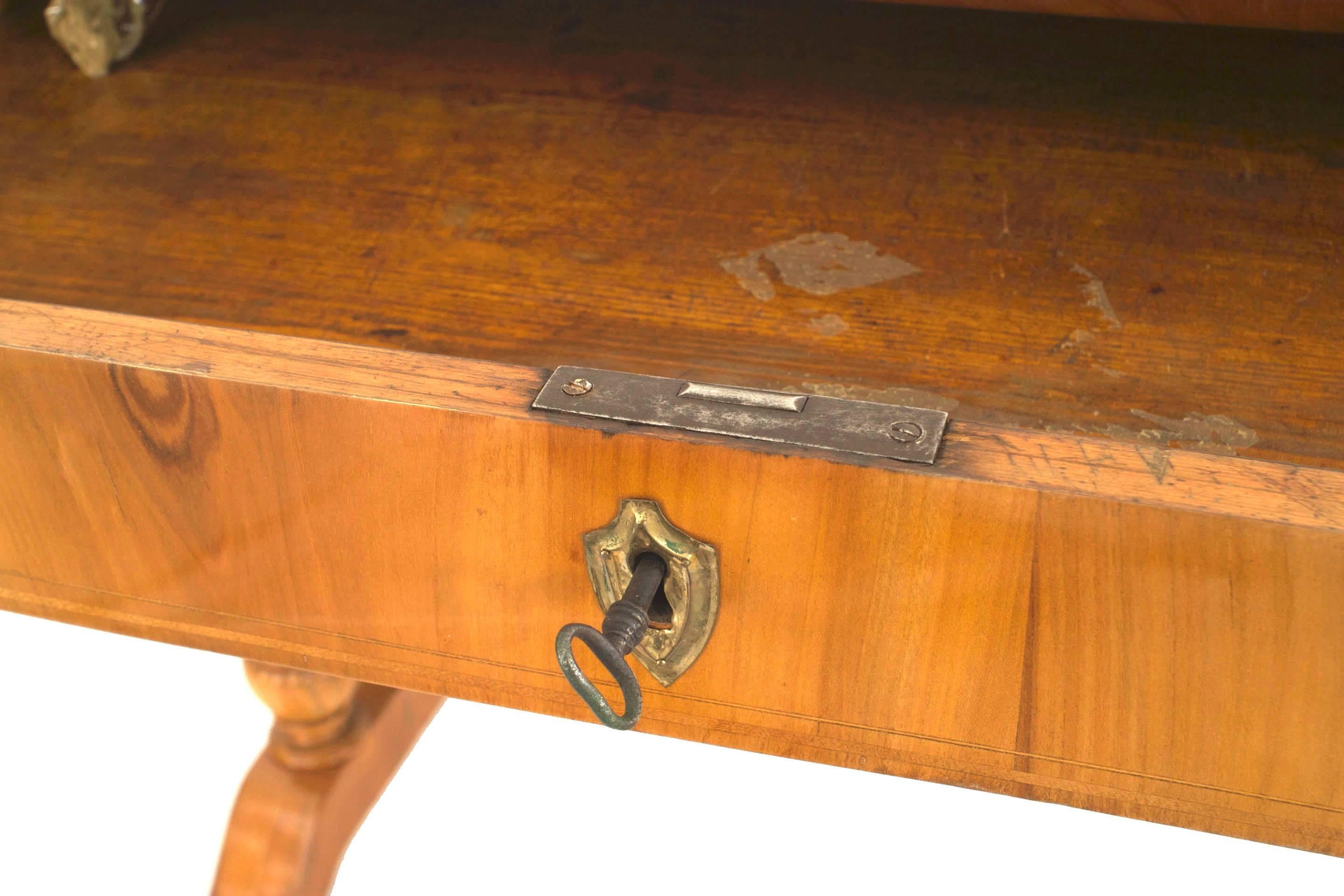 Austrian Biedermeier Cherrywood Table Desk For Sale 3