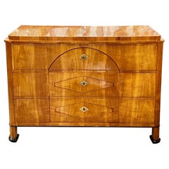 Austrian Biedermeier Classical Walnut Commode