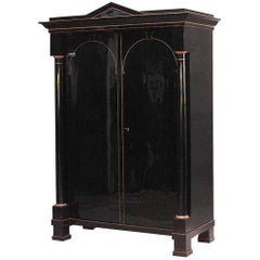Austrian Biedermeier 'Empire' Armoire Cabinet