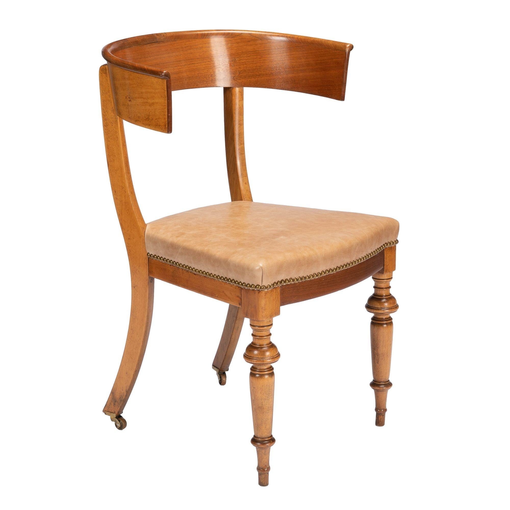Austrian Biedermeier Klismos Chair '1830' For Sale 5