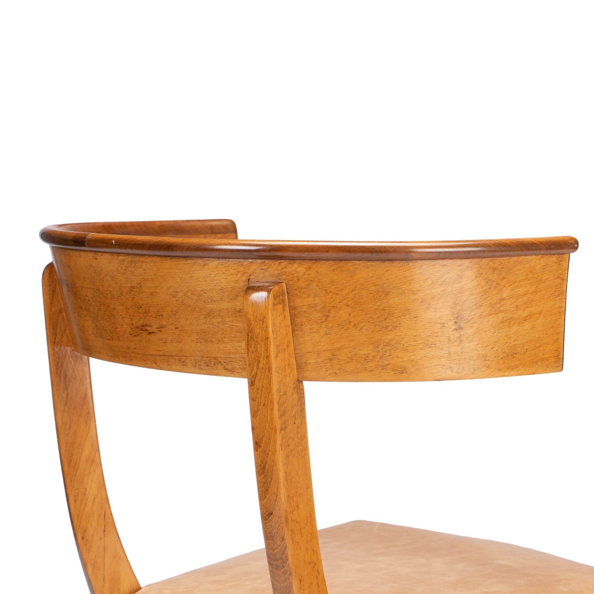Chaise Biedermeier autrichienne klismos (1830) en vente 2