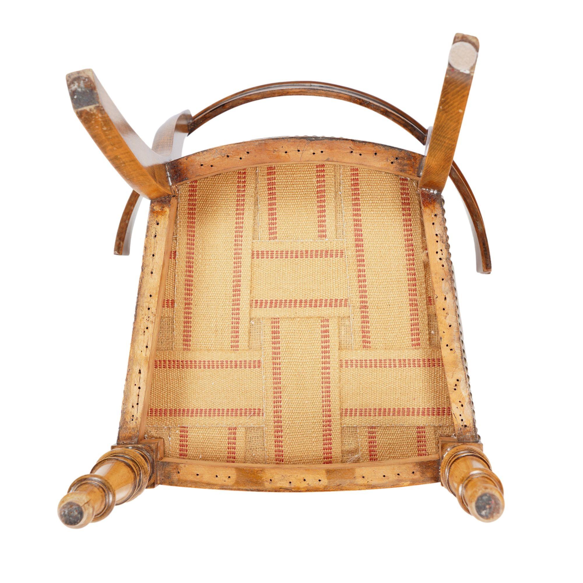 Silla austriaca Biedermeier klismos, c. 1820 en venta 5
