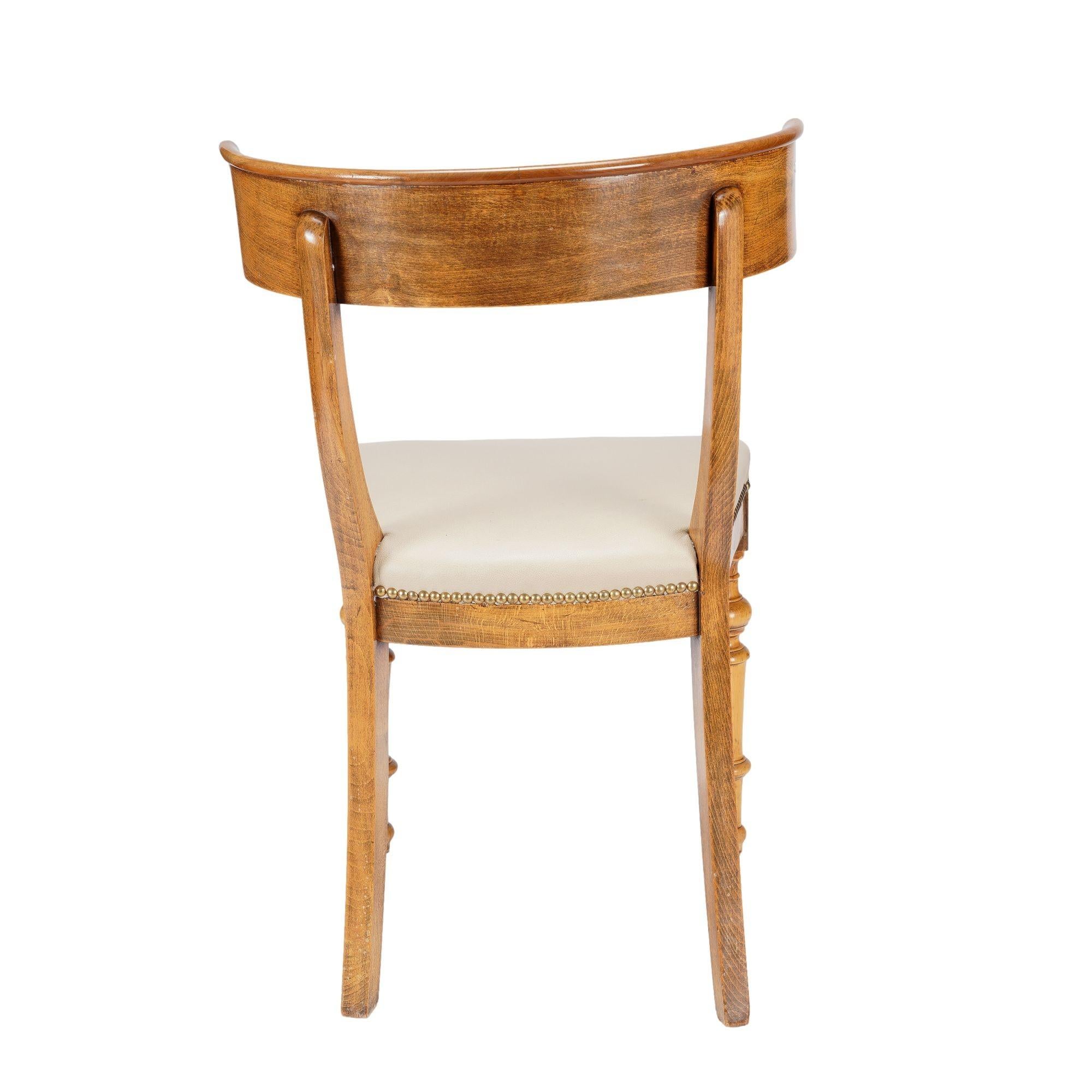 Silla austriaca Biedermeier klismos, c. 1820 siglo XIX en venta