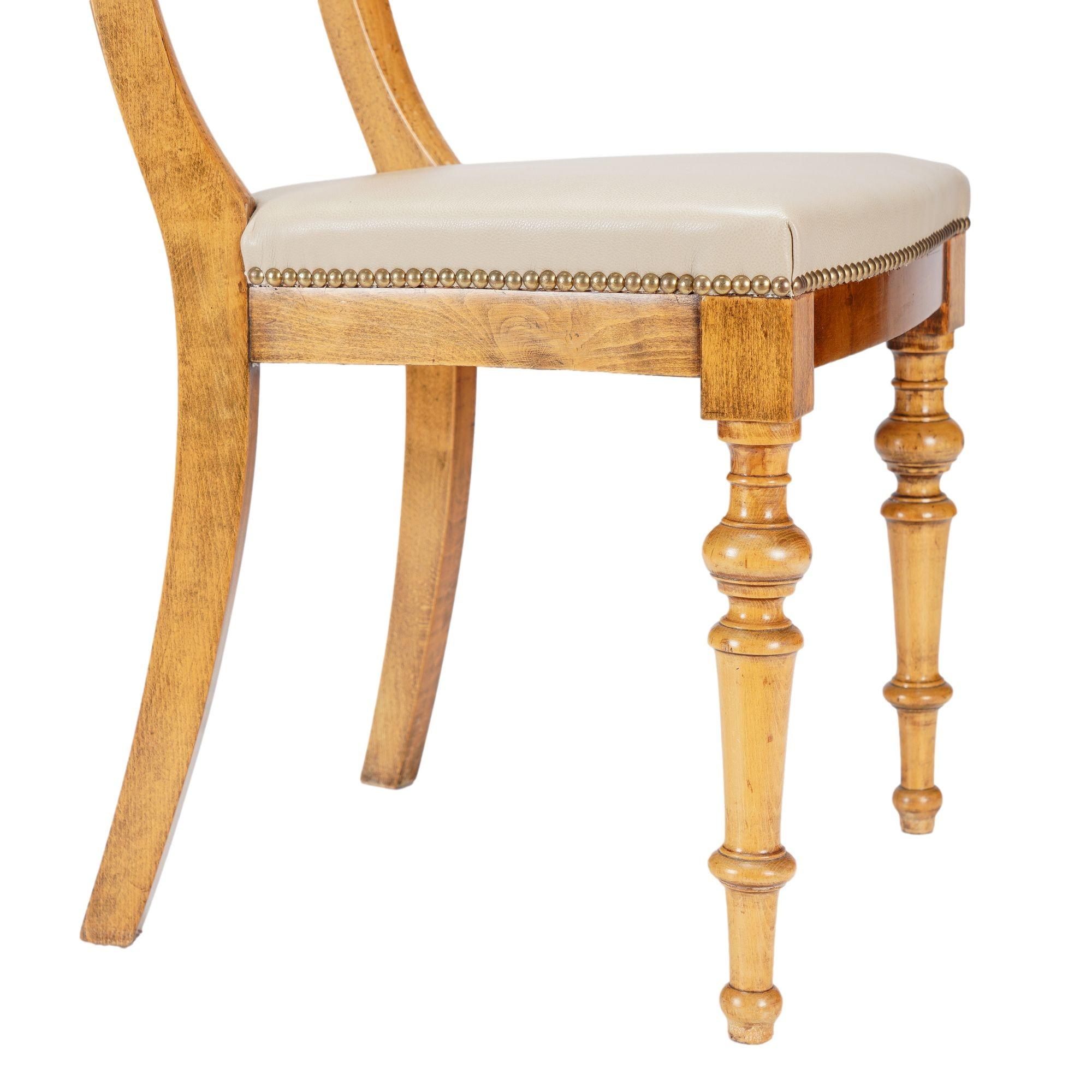 Silla austriaca Biedermeier klismos, c. 1820 en venta 3