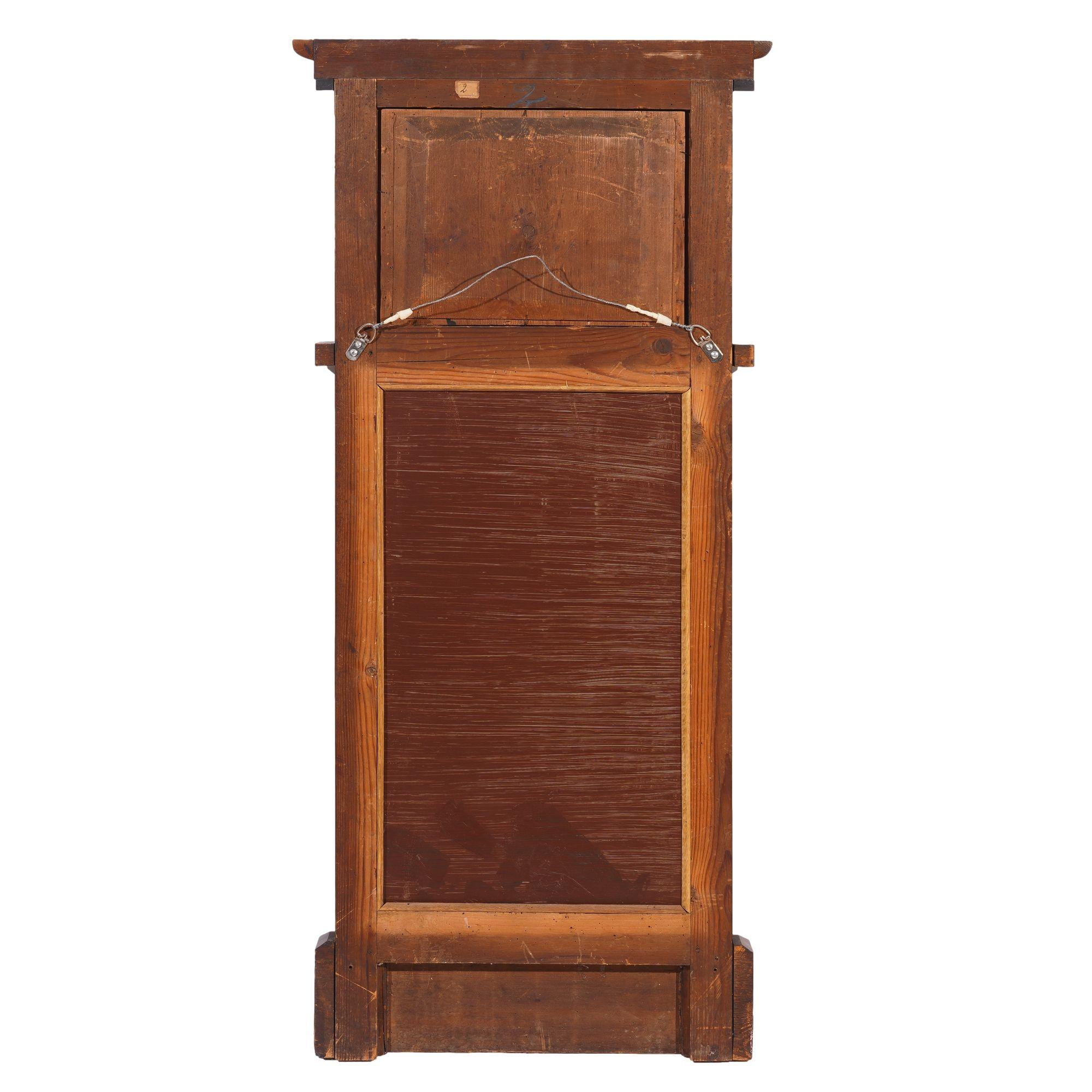 Österreichischer Biedermeier-Pfeilerspiegel aus Mahagoni, um 1815-20 (19. Jahrhundert) im Angebot