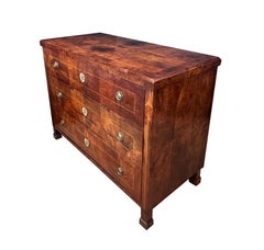 Austrian Biedermeier Mahogany Veneered Chest of Drawers