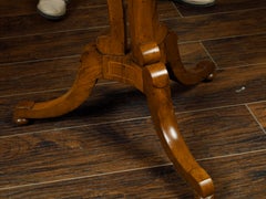 Austrian Biedermeier Period 19th Century Walnut Guéridon with Four Drawers