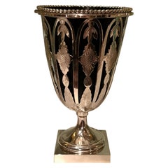 Austrian Biedermeier Silver Vase 
