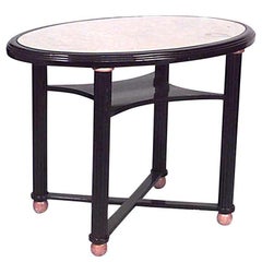Austrian Biedermeier Style Ebonized Center Table