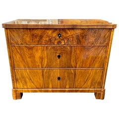Austrian Biedermeier Walnut Chest