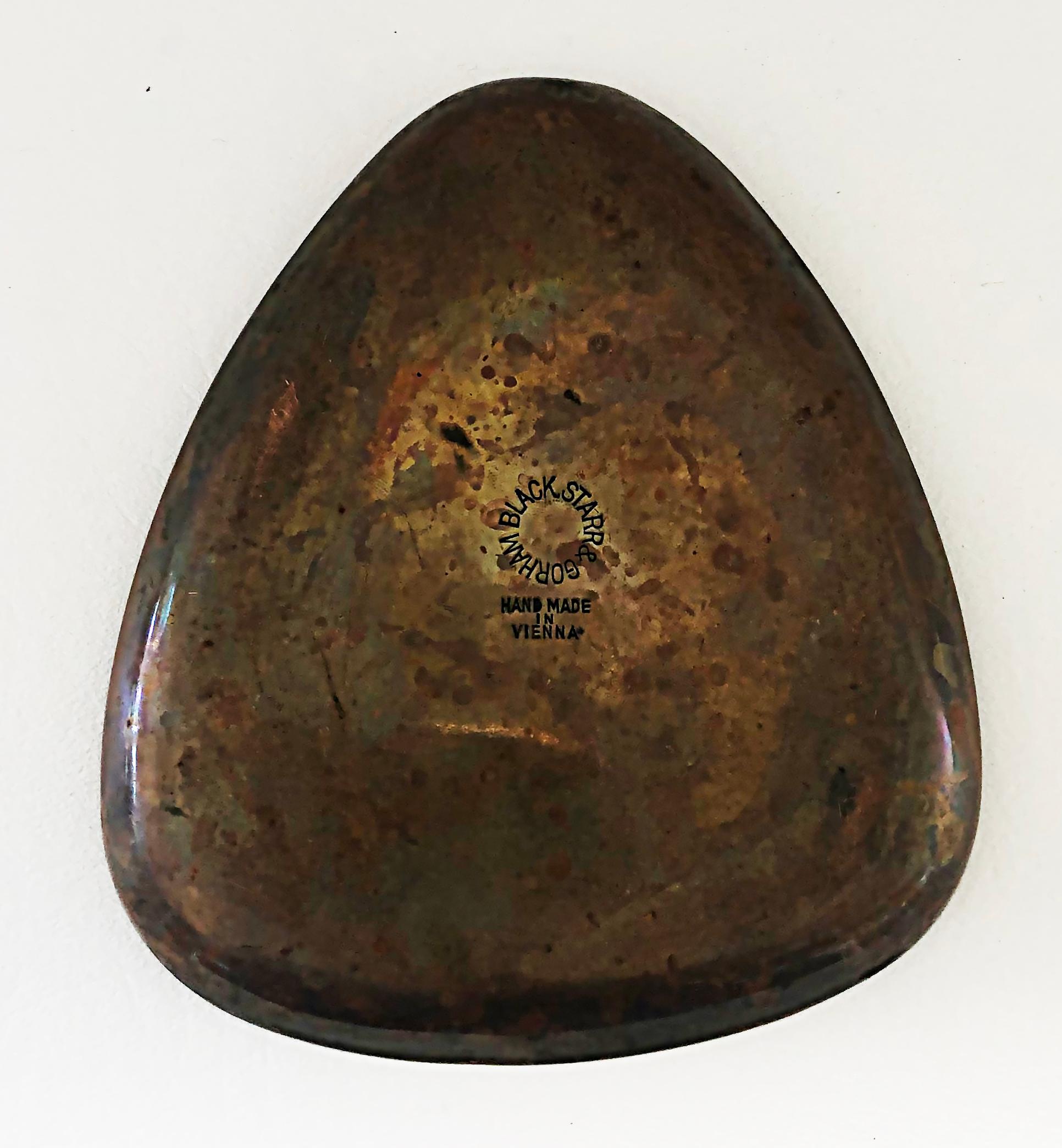 Austrian Black, Starr & Gorham Enamel Copper Bowls, Vienna, Set of 3 For Sale 7