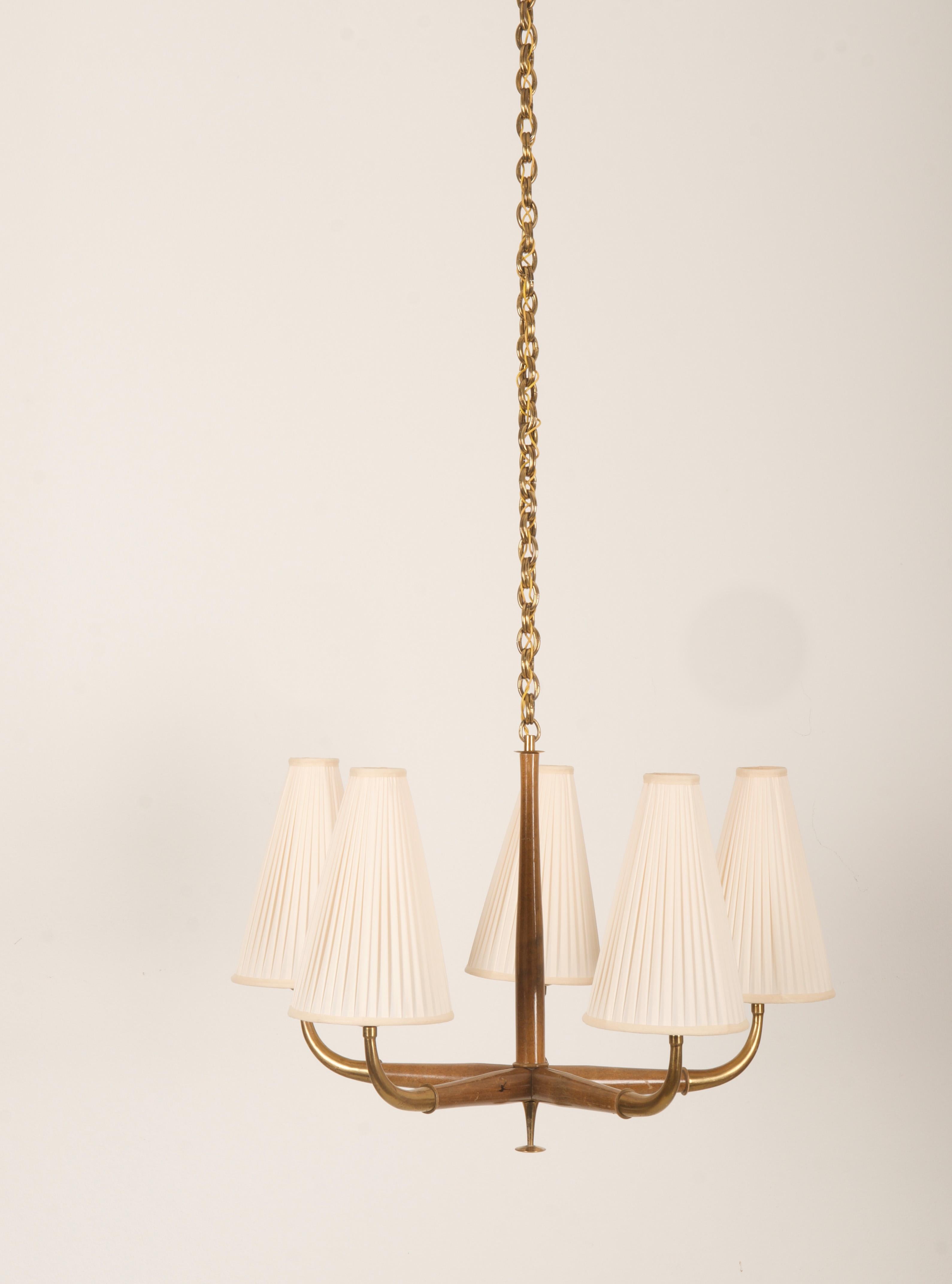 clemence copper chandelier