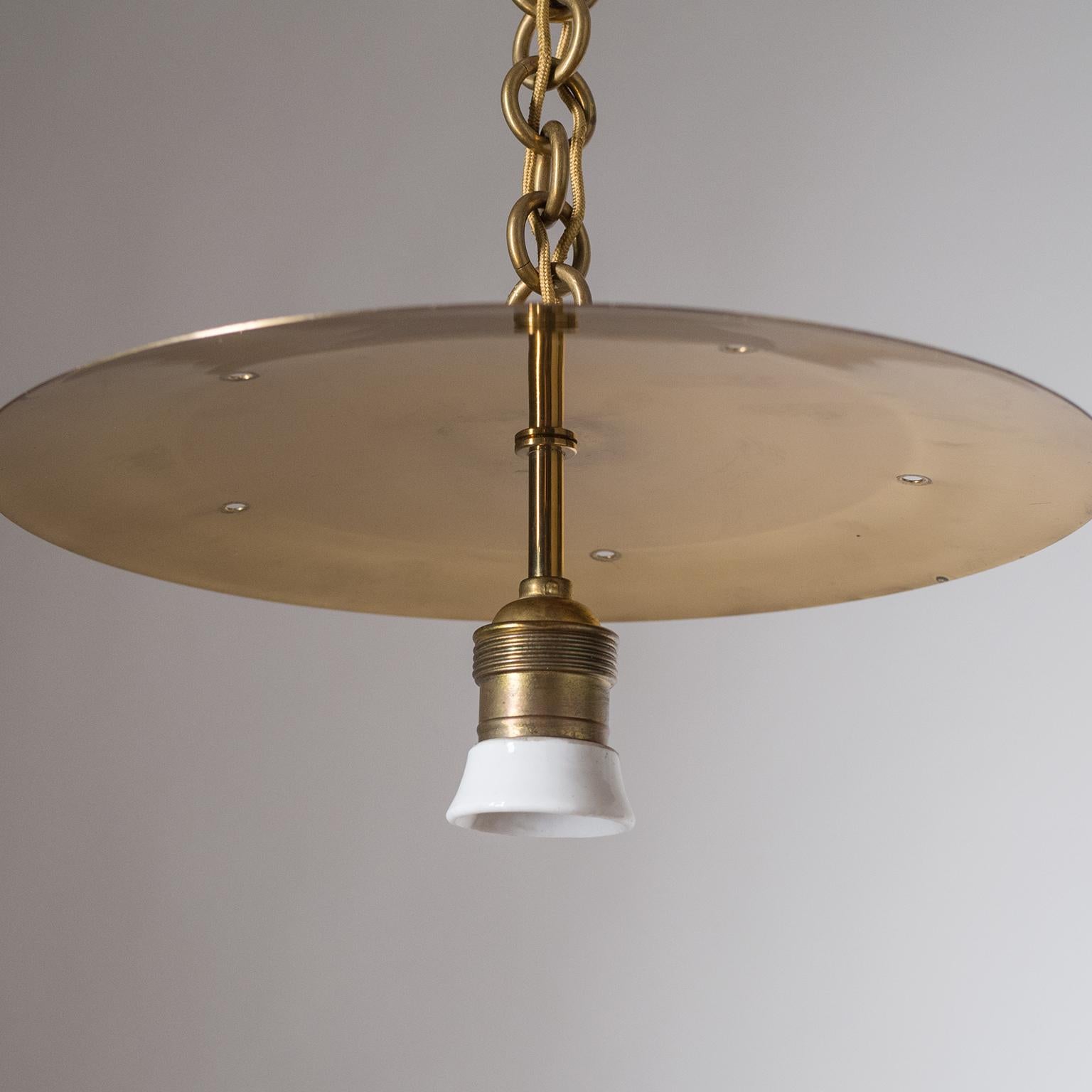Austrian Brass Ceiling Light, 1940s, J.T. Kalmar 3
