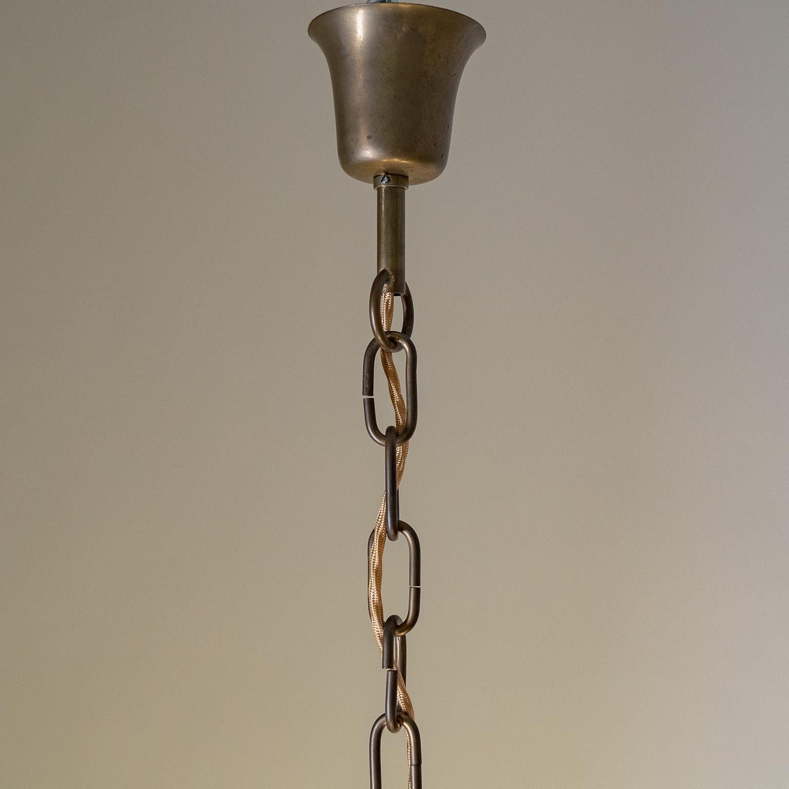 Austrian Brass Chandelier, 1930s 2