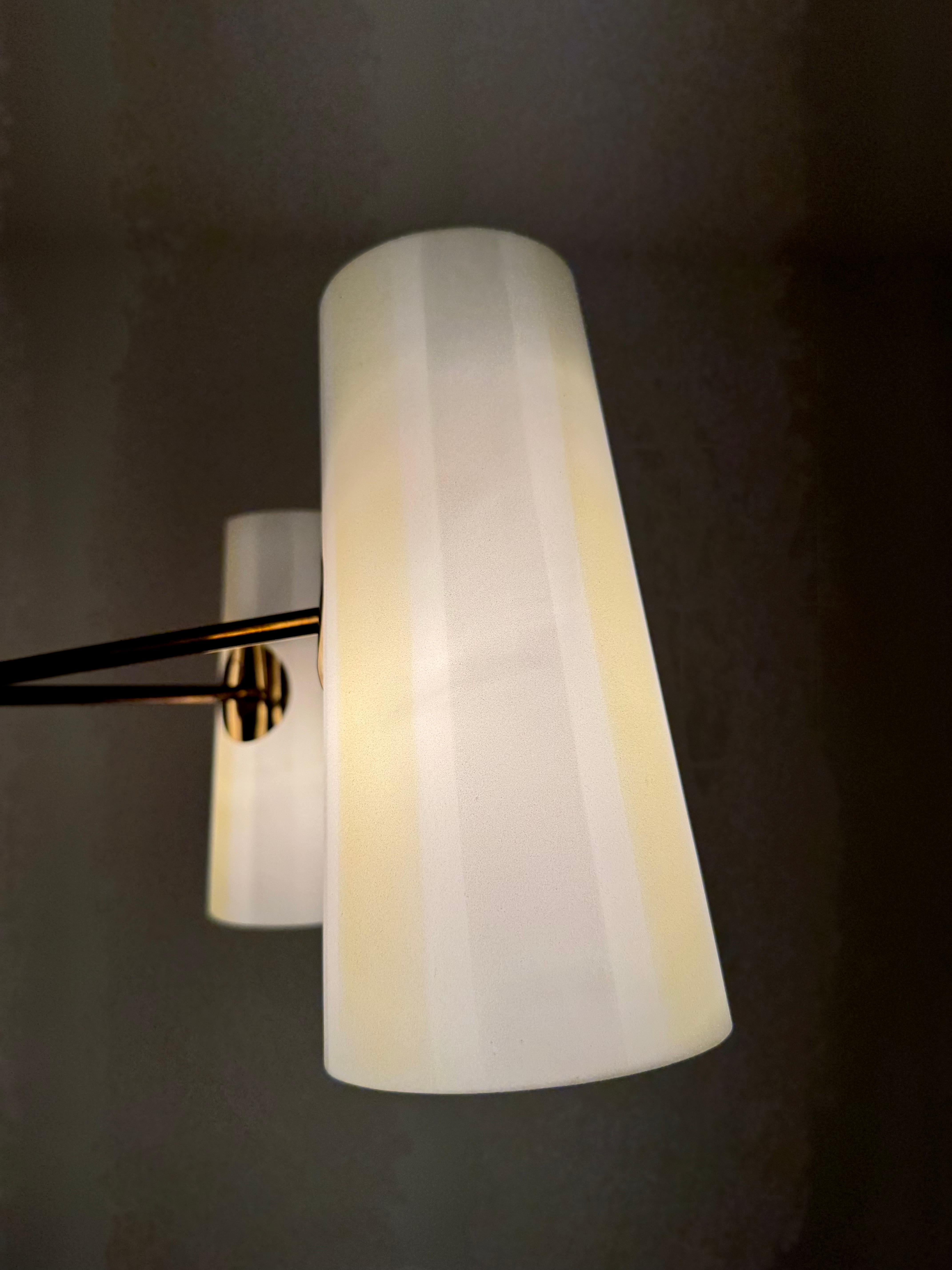 Austrian Brass Chandelier by Rupert Nikoll in vendita 6