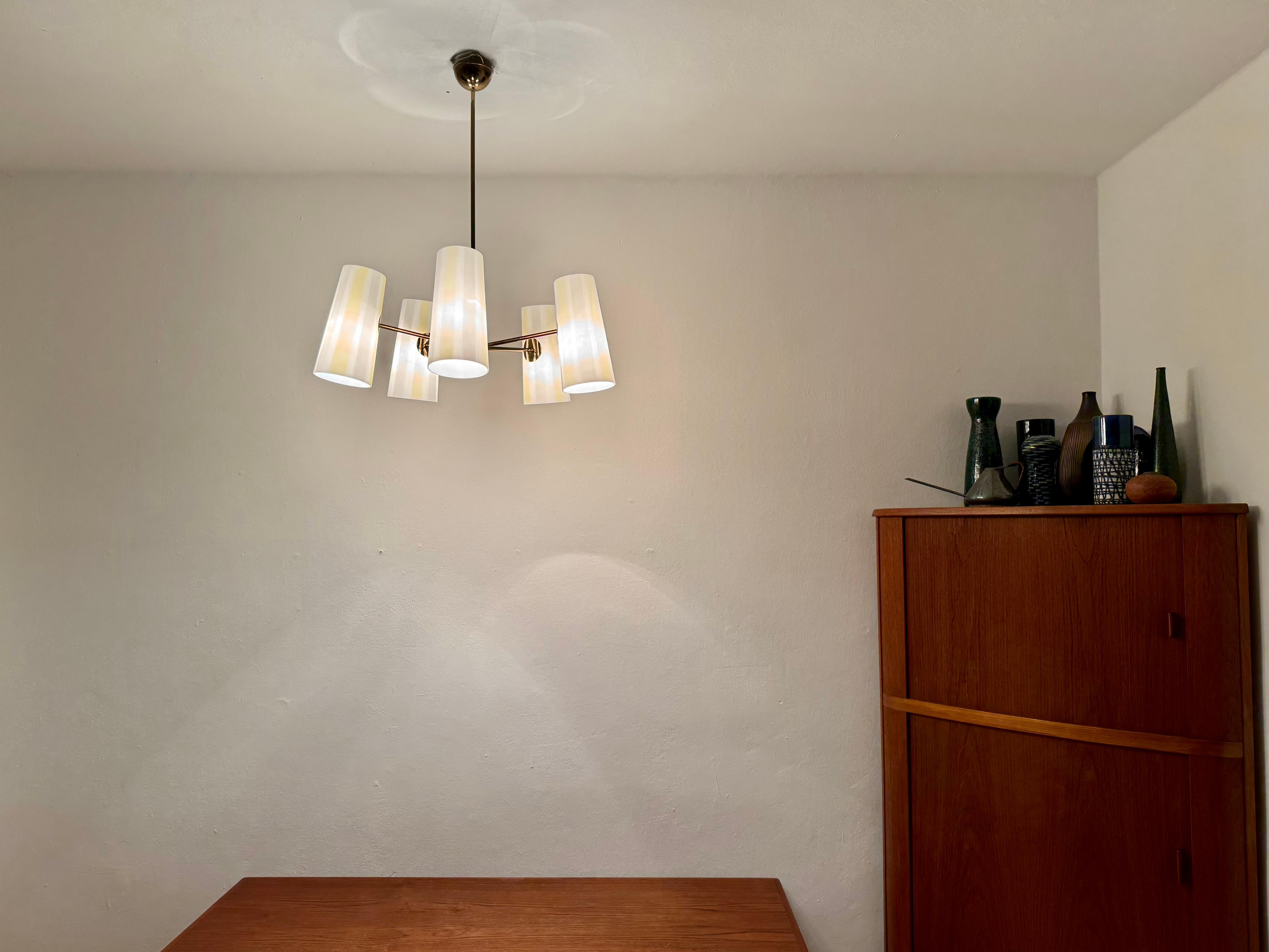 Austrian Brass Chandelier by Rupert Nikoll in vendita 2