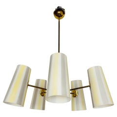 Austrian Brass Chandelier by Rupert Nikoll