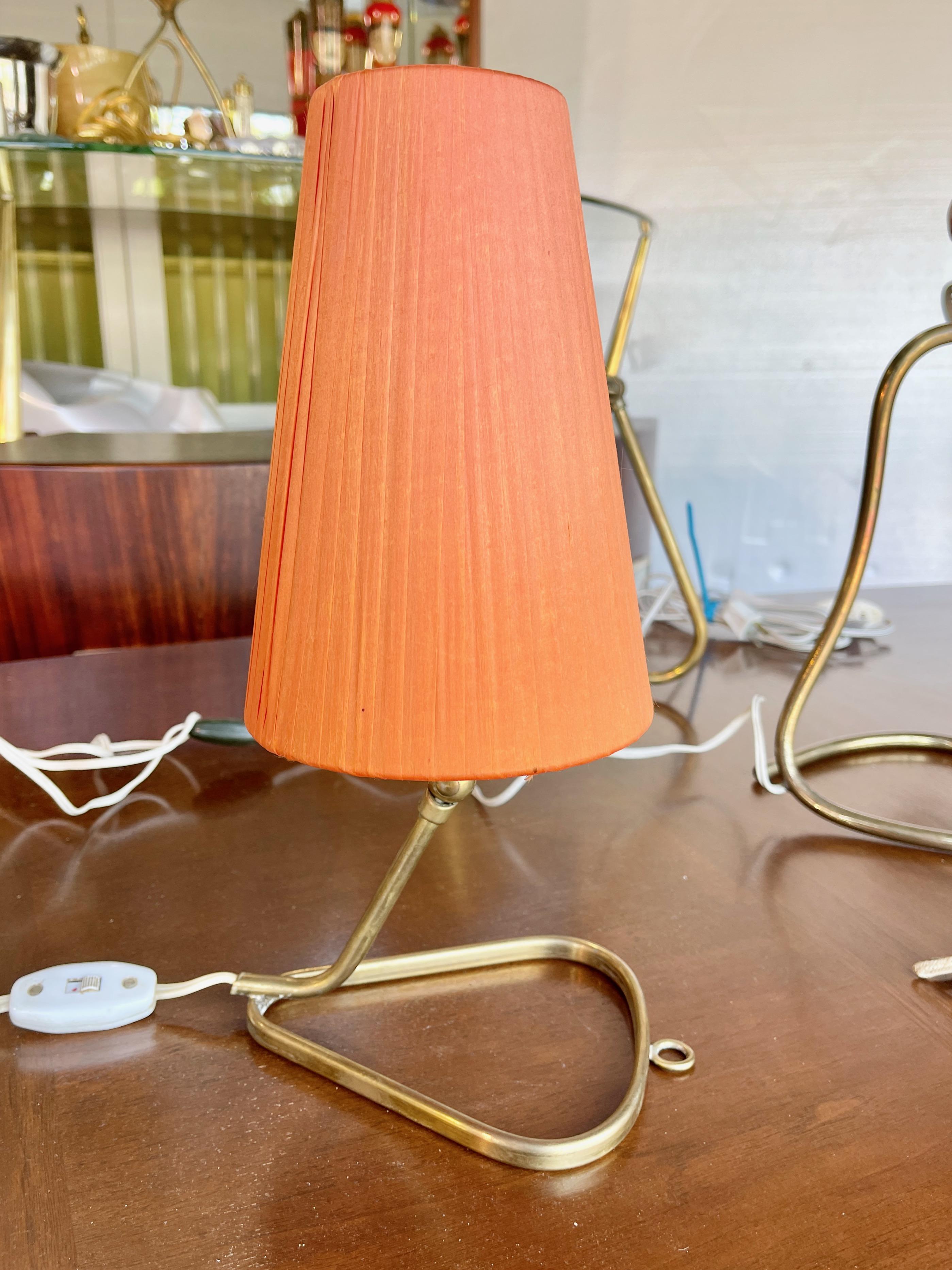 Austrian Brass Convertible Wall-& Table Lamp In Good Condition For Sale In Hanover, MA