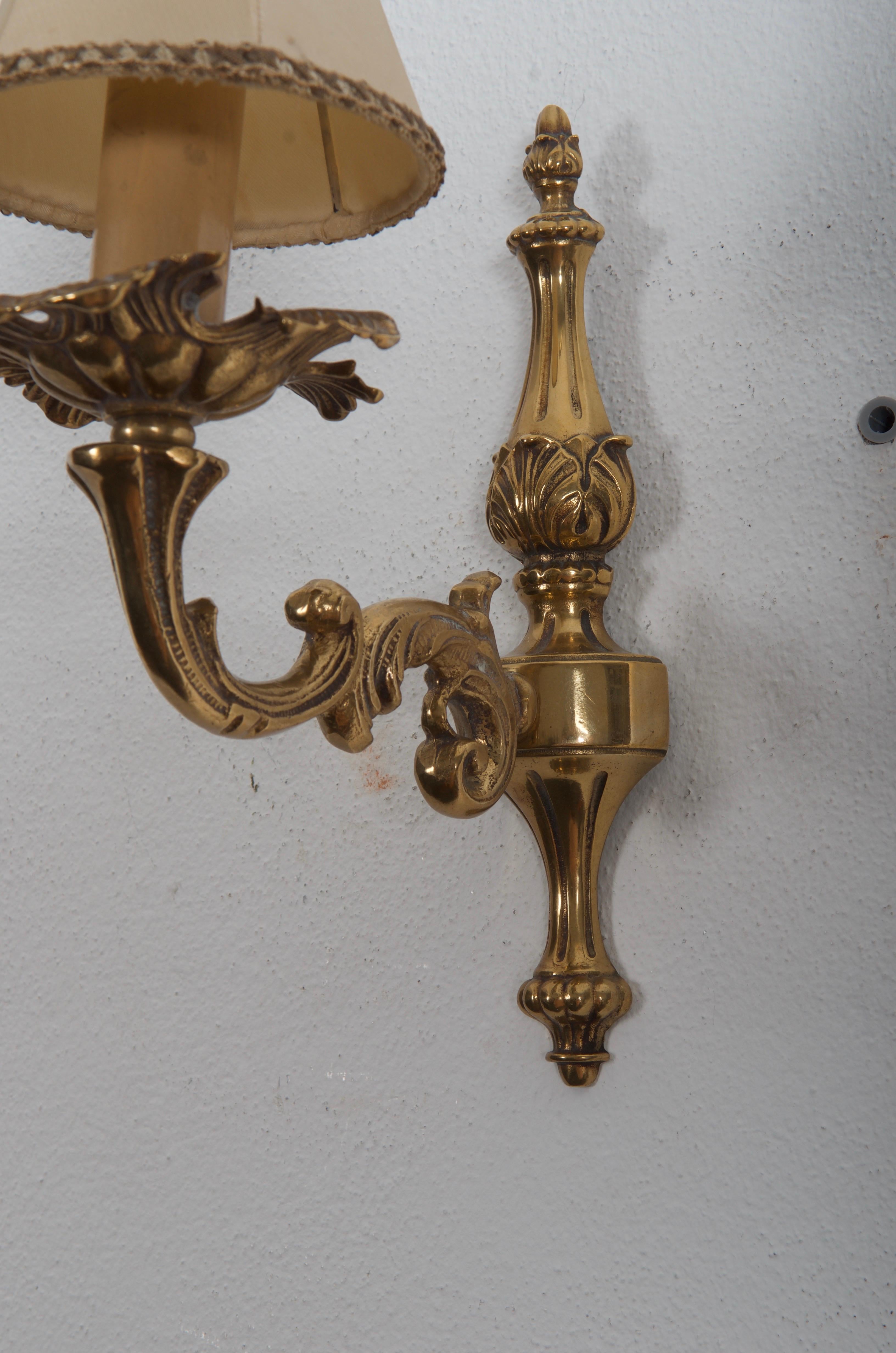 Austrian Brass Wall Lamp For Sale 1