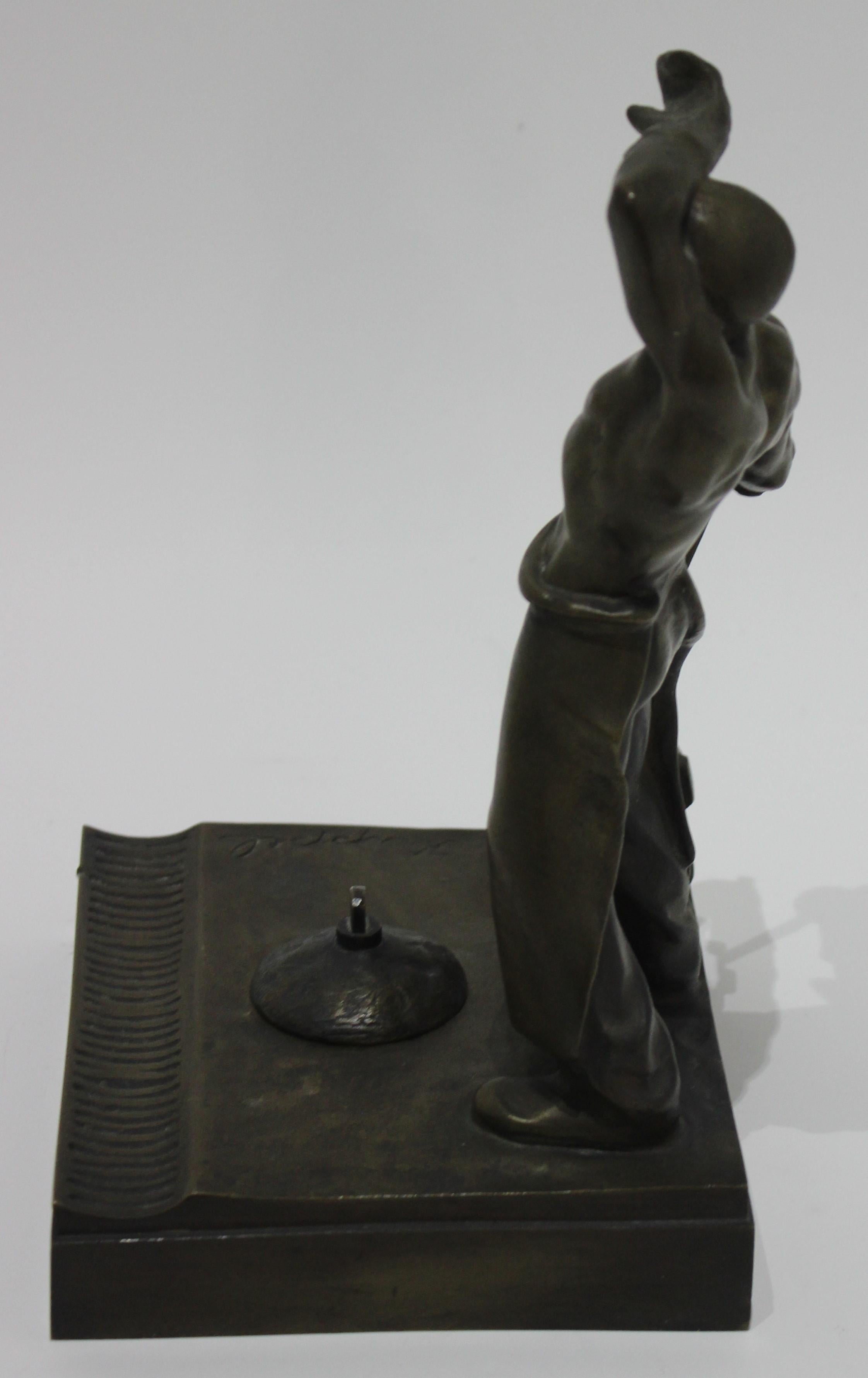 Moderne Ensemble de bureau autrichien en bronze - Fonderie par Heinrich Krippel en vente