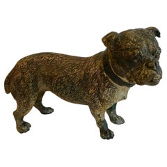 Antique Austrian Bronze Figure of Bulldog