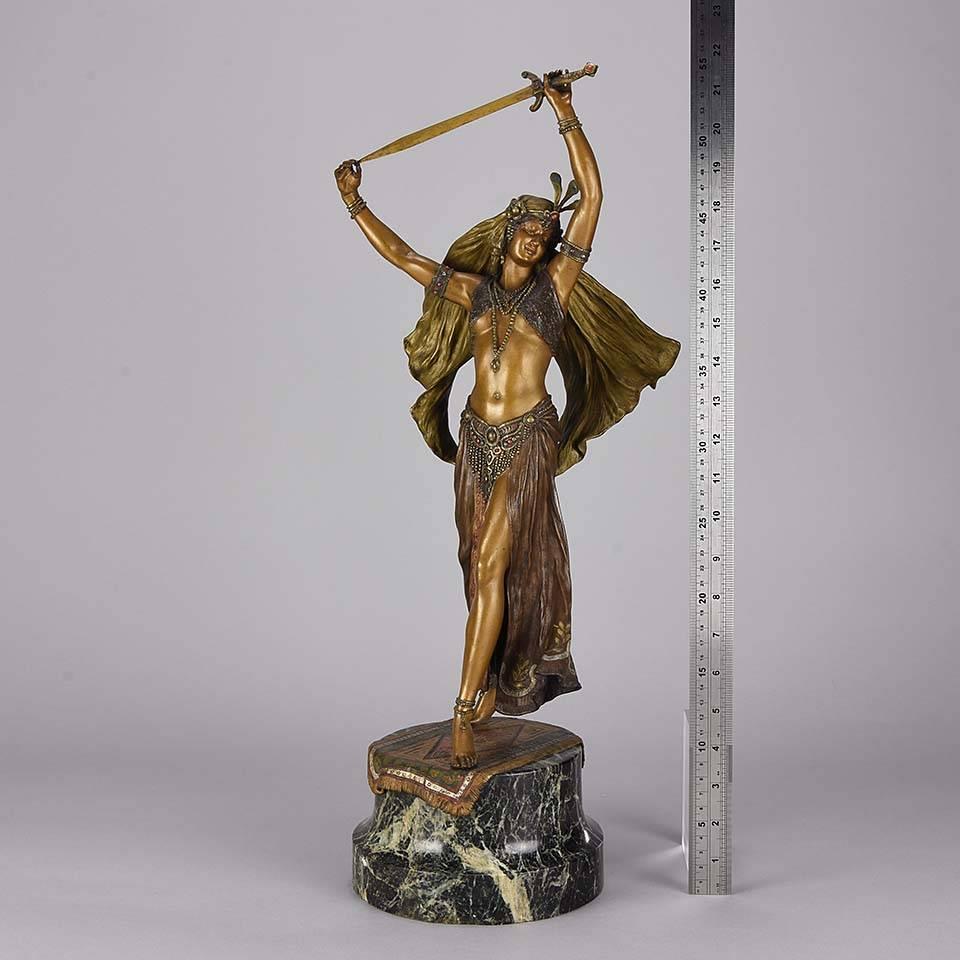 Austrian Bronze Figure 'Sword Dancer' by Franz Bergman 4