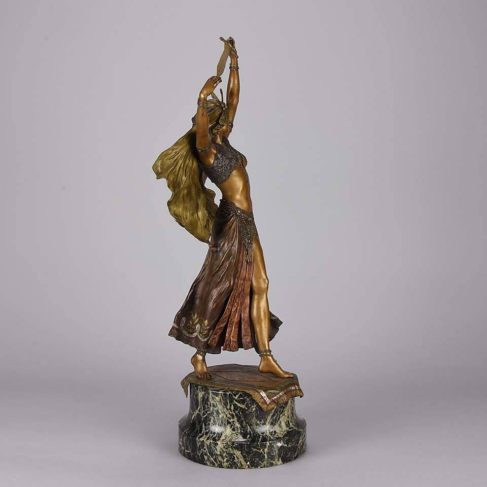 Victorian Austrian Bronze Figure 'Sword Dancer' by Franz Bergman