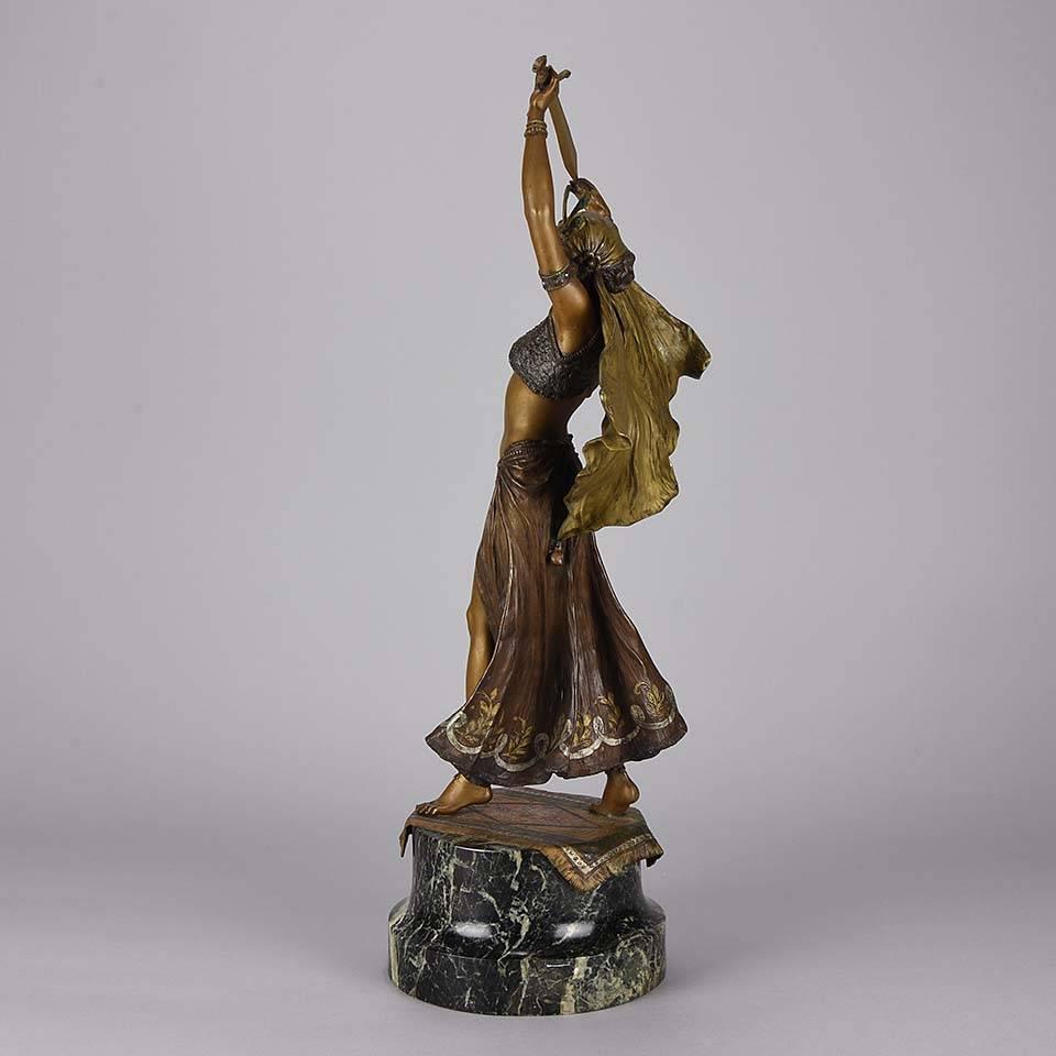 Austrian Bronze Figure 'Sword Dancer' by Franz Bergman 1