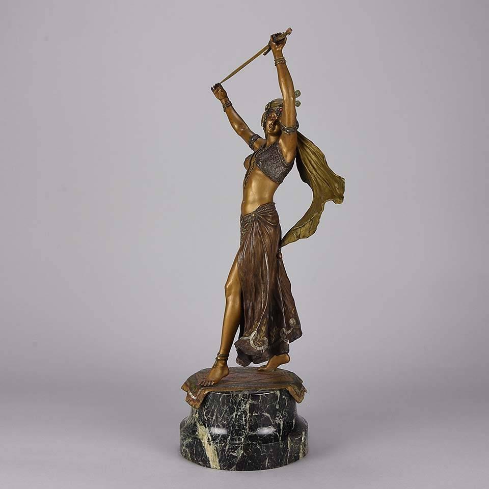 Austrian Bronze Figure 'Sword Dancer' by Franz Bergman 2