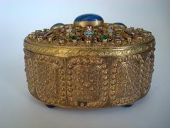 Austrian Bronze Jewelry Box, c 1900