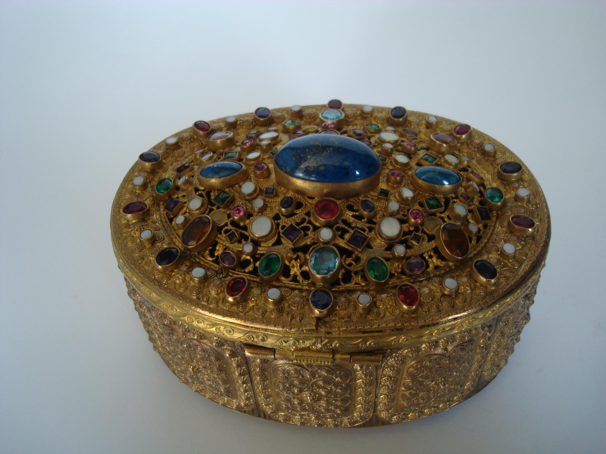Early 20th Century Austrian Bronze Jewelry Box, c 1900