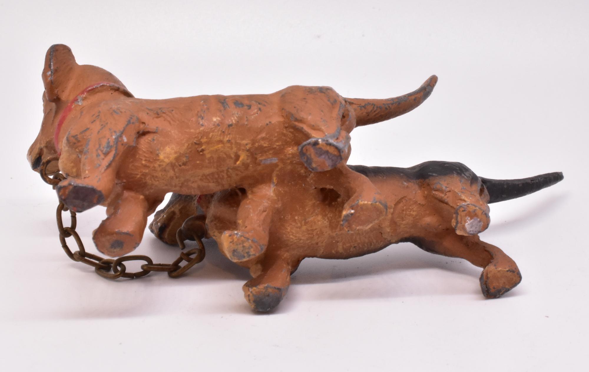 Paire de tchèques Dachshunds miniatures autrichiennes en bronze en vente 2