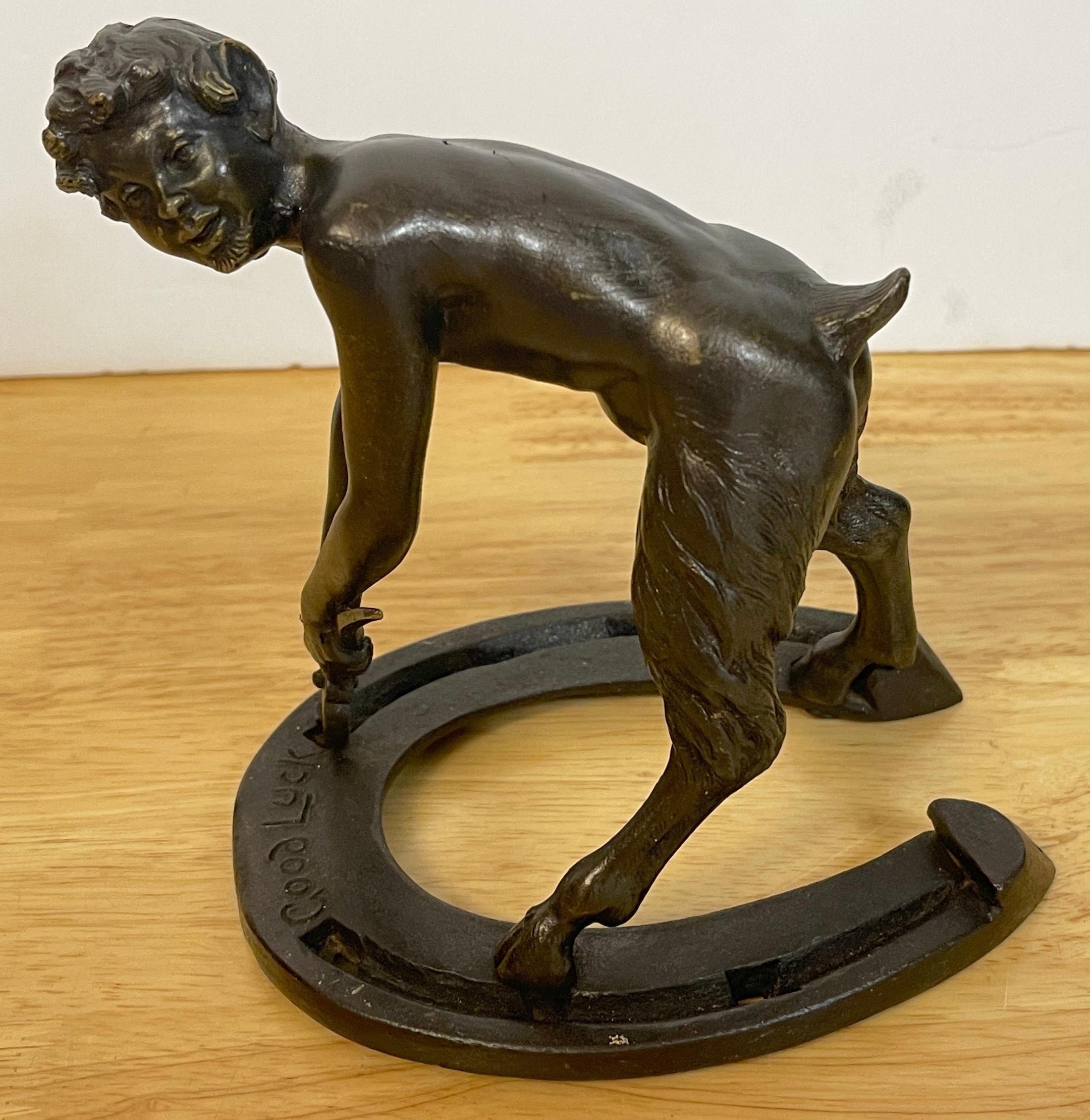 Austrian Bronze Satyr Allegory of Luck, Attributed to Bergman 2