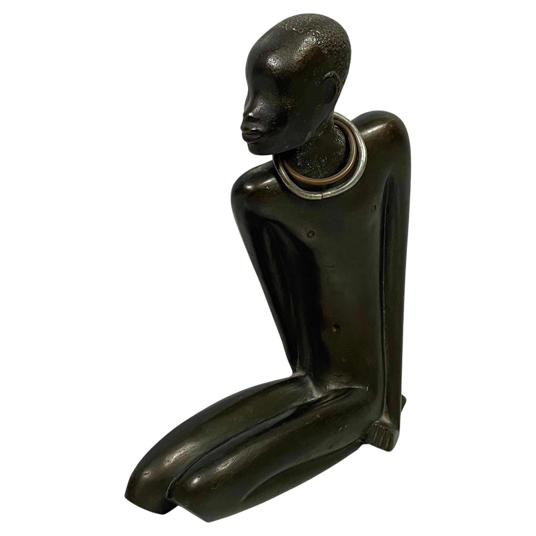 Austrian bronze sculpture by Karl Hagenauer, 1930s For Sale