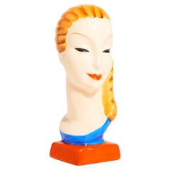 Austrian Ceramic Female Head