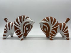 Austrian Ceramic Toothpick Horses by Leopold Anzengruber